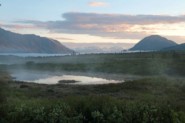 TANGLE LAKE, Denali Highway, Alaska (6-2019) WATERCOLOR (67)