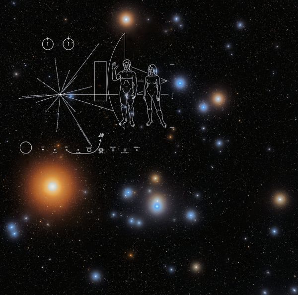 The Pioneer 10 probe's message