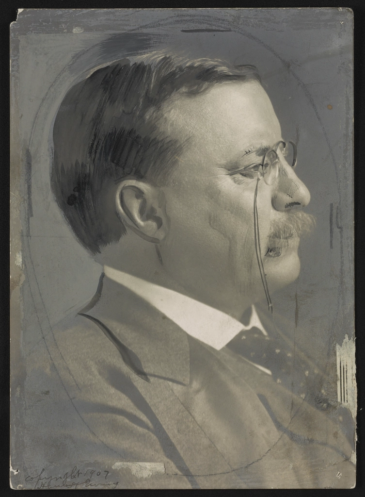Theodore Roosevelt, head-and-shoulders portrait, facing