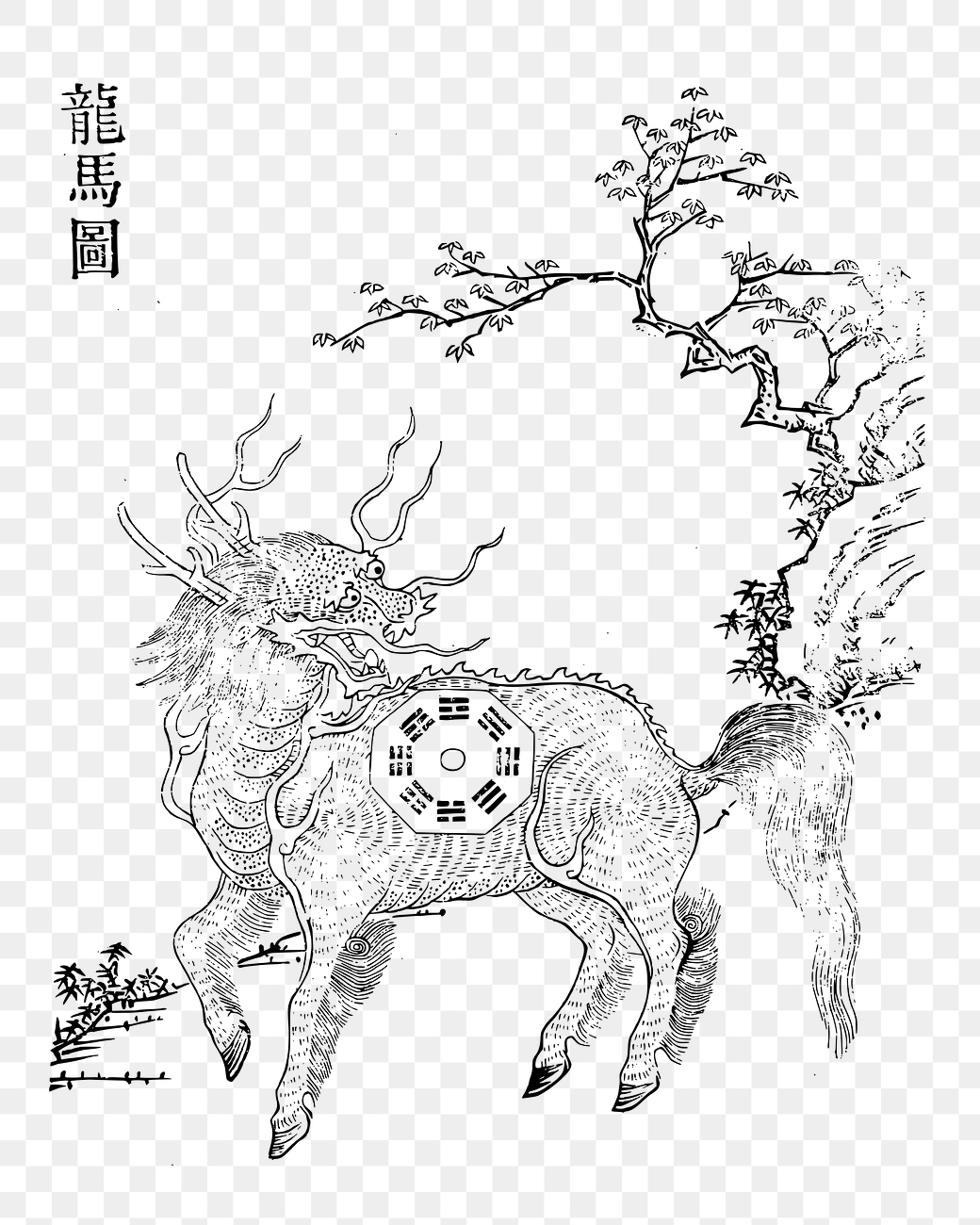 This is vectorization illustration Chinese