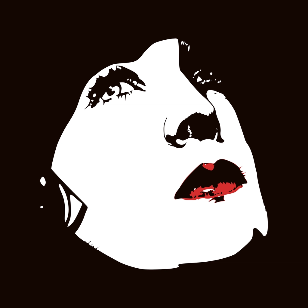 Thoughtful woman clipart, cartoon character