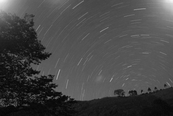 Time Lapse of Stars During Earth's Rotation