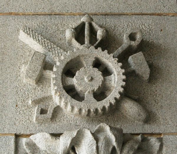 Tools At The Library Of Congress: Gear, Circular Saw Blade, Rasp, Hammers, Rifflers [or Wrenches?], Pointing Machine [or Centrifugal Speed Governor?] (Washington, DC)