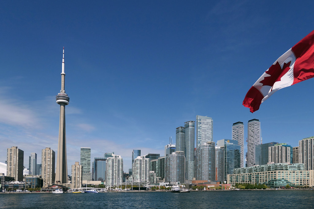 Toronto skyline.