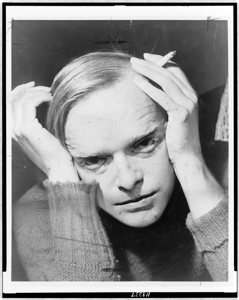 Truman Capote, head-and-shoulders portrait, facing