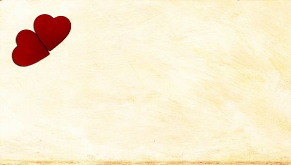 two hearts and yellow