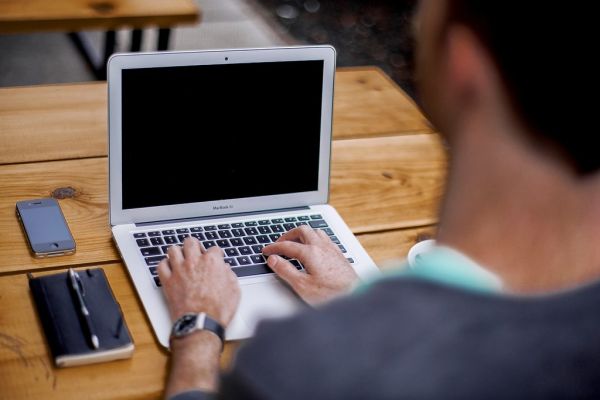 Typing on macbook