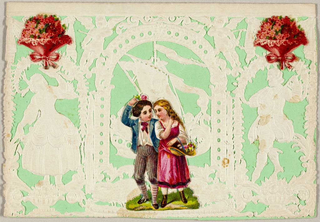 Untitled Valentine (Boy Girl Basket)