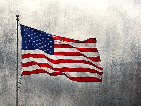 USA flag textured