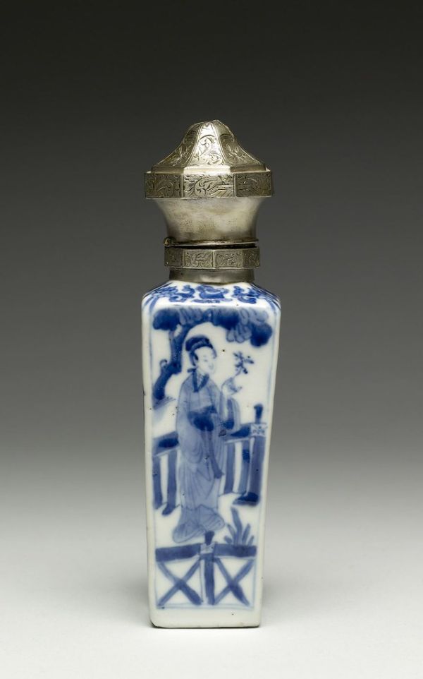 Vase with Silver Lid Porcelain: 1650-1699; Lid: ca. 1700