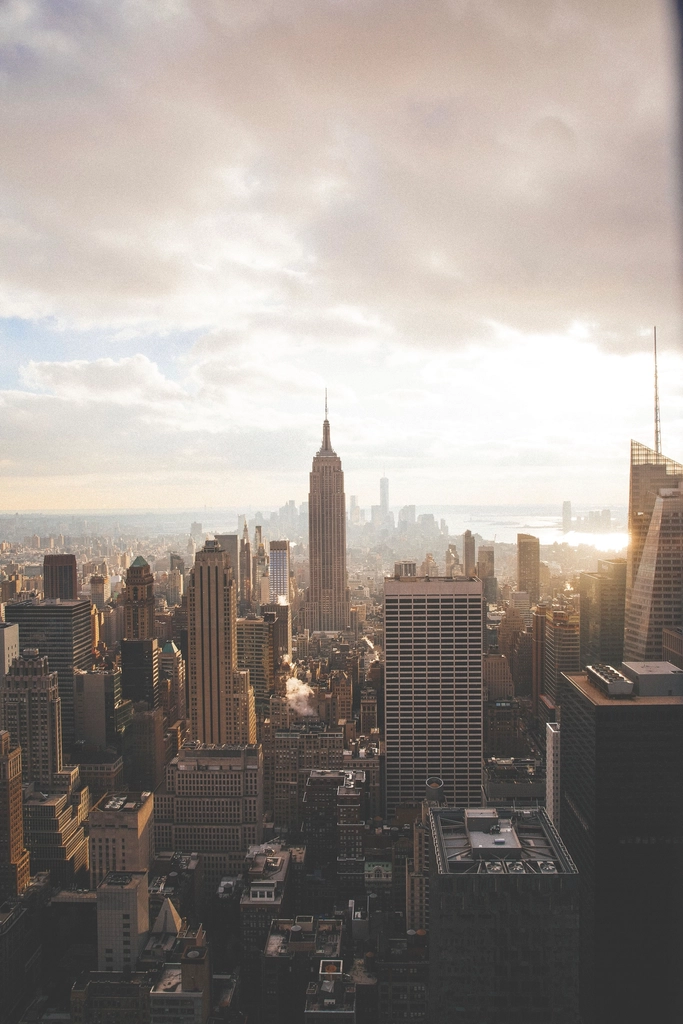 View New York City skyline