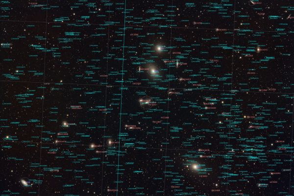 Virgo Cluster with Markarians chain. DSLR Image