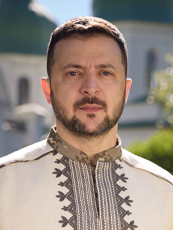 Volodymyr Zelenskyy 2024 (cropped)