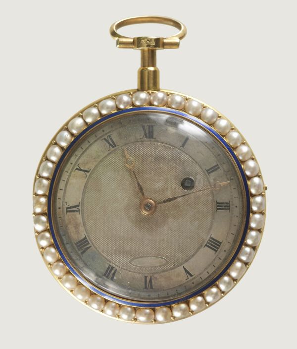 Watch with a Guilloché Case with Pearls ca. 1791