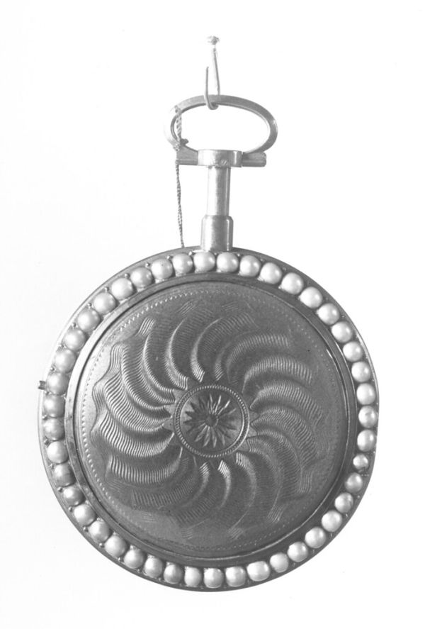 Watch with a Guilloché Case with Pearls ca. 1791