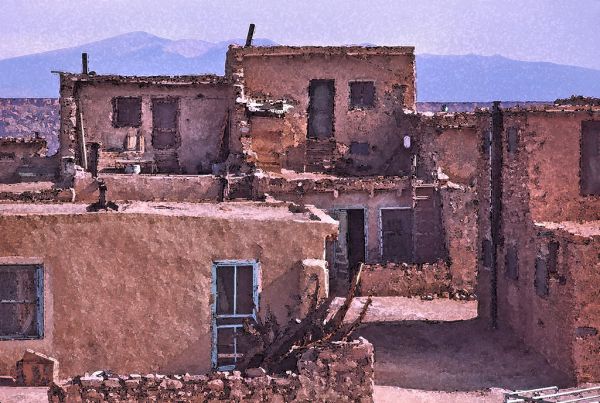 WATERCOLOR - NEW MEXICO - Acoma (1)