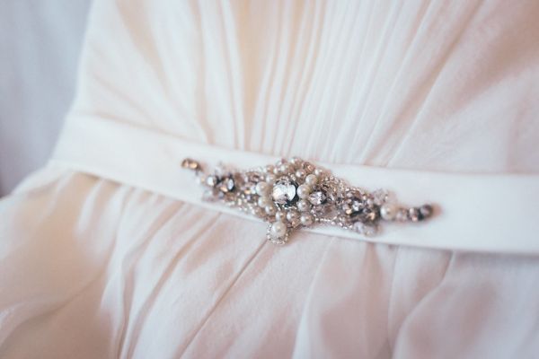 Wedding dress detail