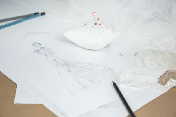 Wedding dress sketch