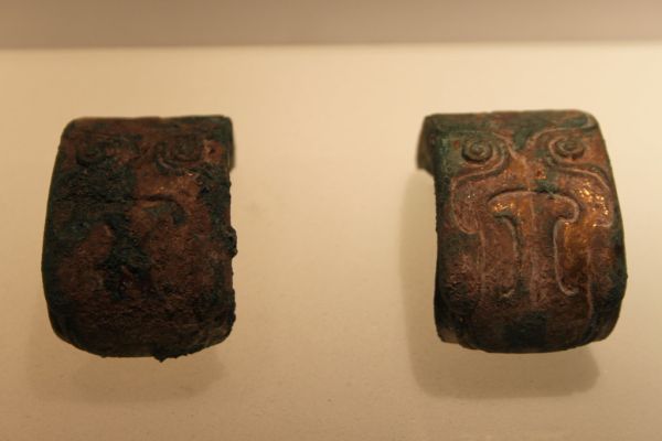 Western Han Gilt Bronze Fitting for Qin (Musical Instrument)