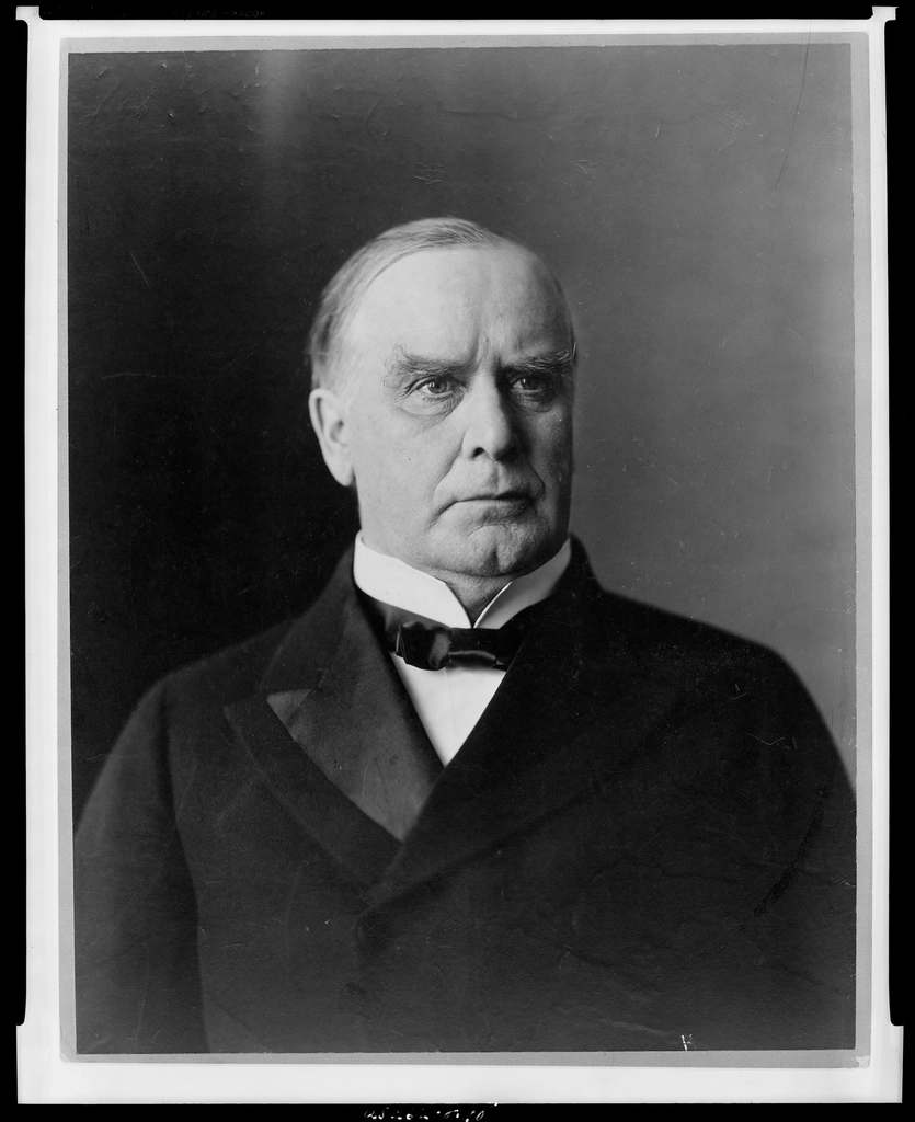 William McKinley, head-and-shoulders portrait, facing