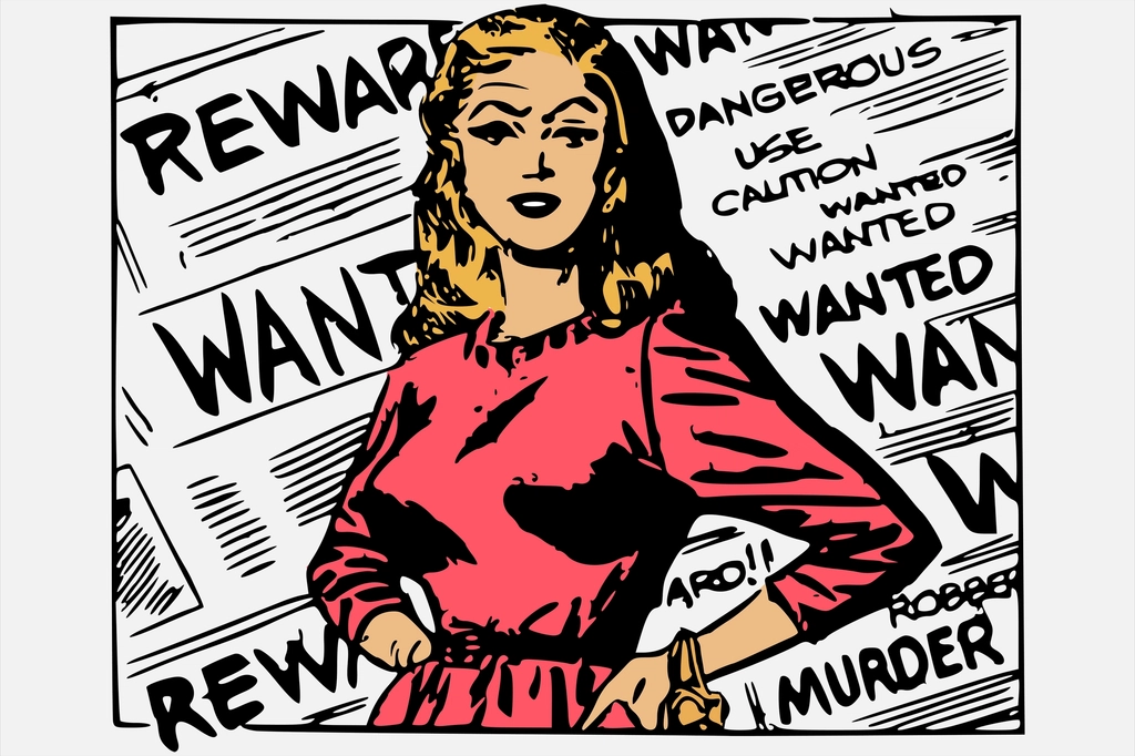 Woman, cartoon character illustration