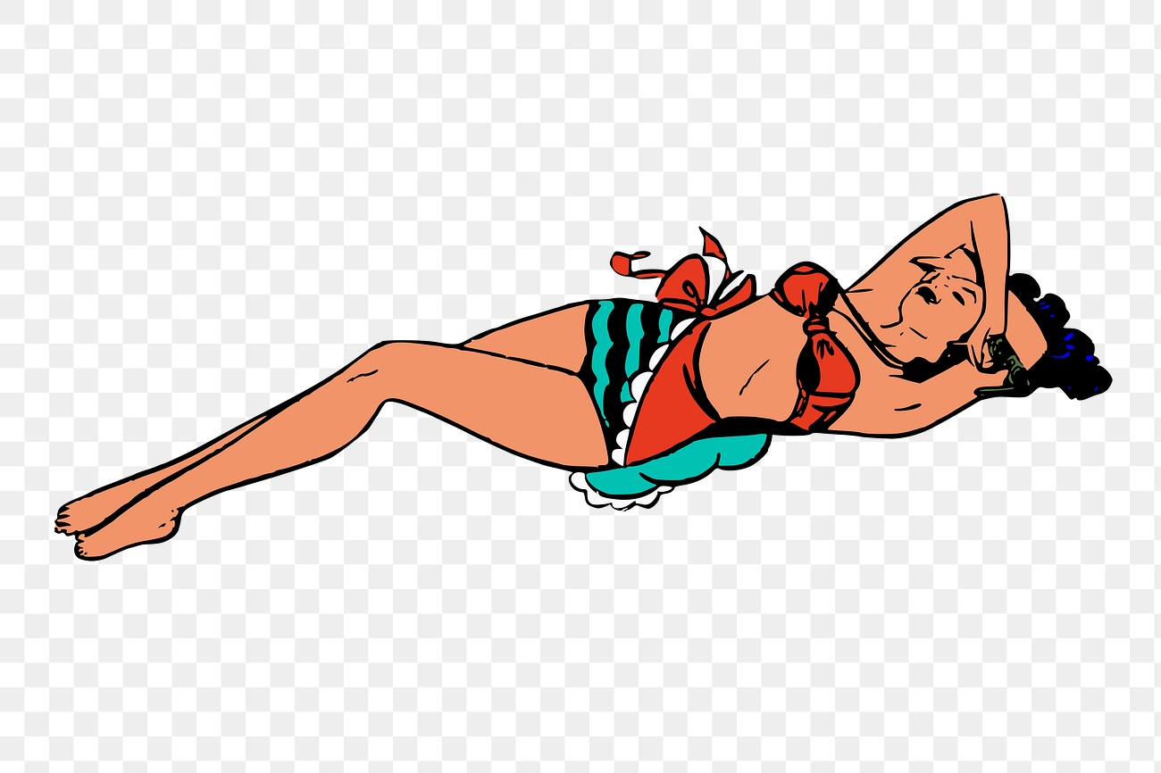 Woman png sticker cartoon character