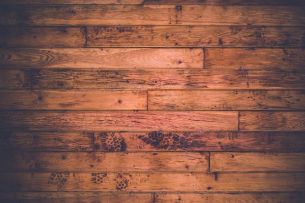 Wood Flooring Texture with Foot Prints