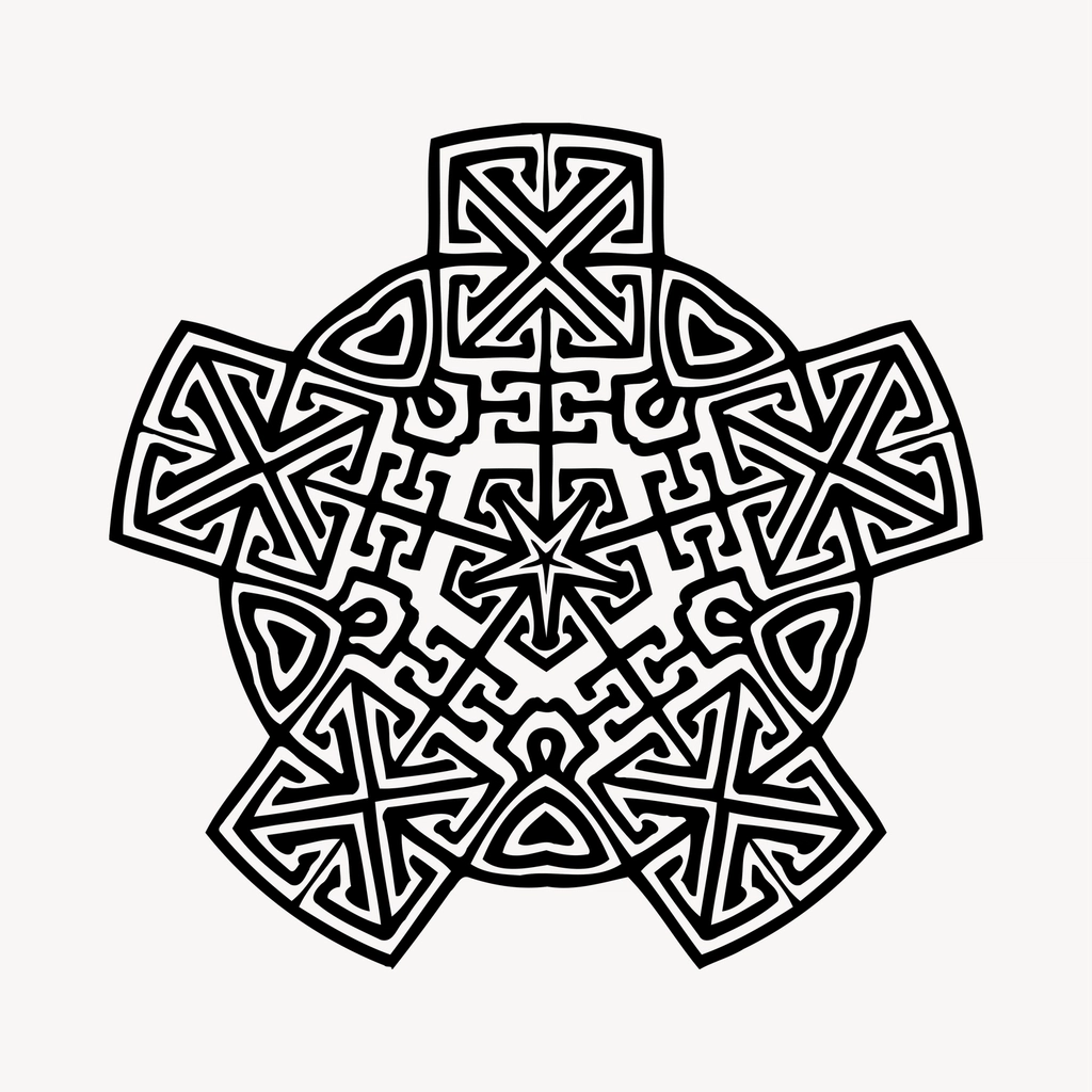 Woodblock clipart, drawing illustration psd