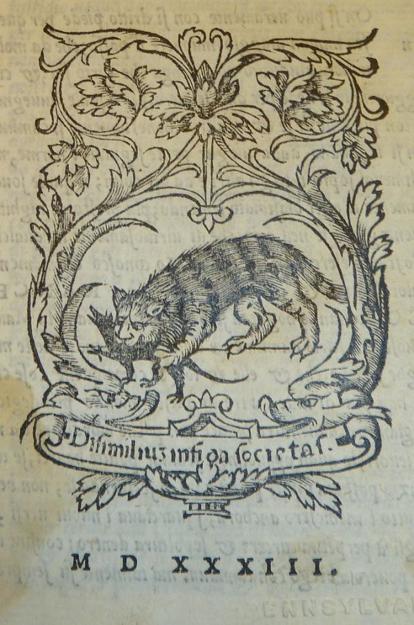 Woodcut device of Melchiorre Sessa, fl. 1506-1549