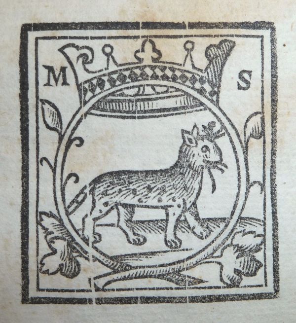 Woodcut device of Melchiorre Sessa, fl. 1506-1549