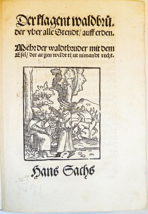 Woodcut illustration used by Georg Merkel of Nuremberg.