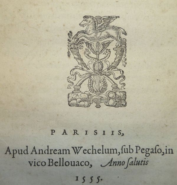 Woodcut printer's device of Andreas Wechel