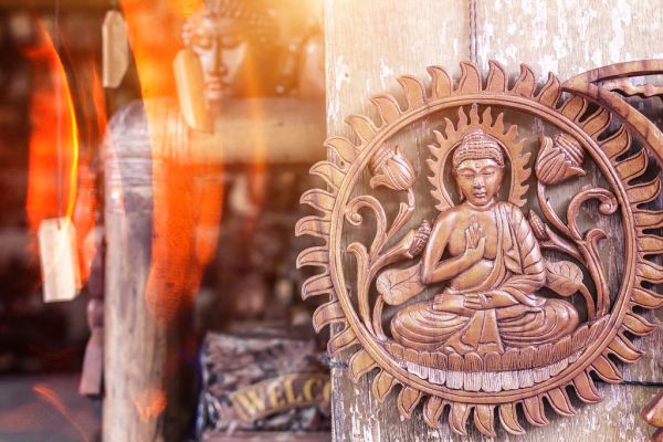 Wooden buddha