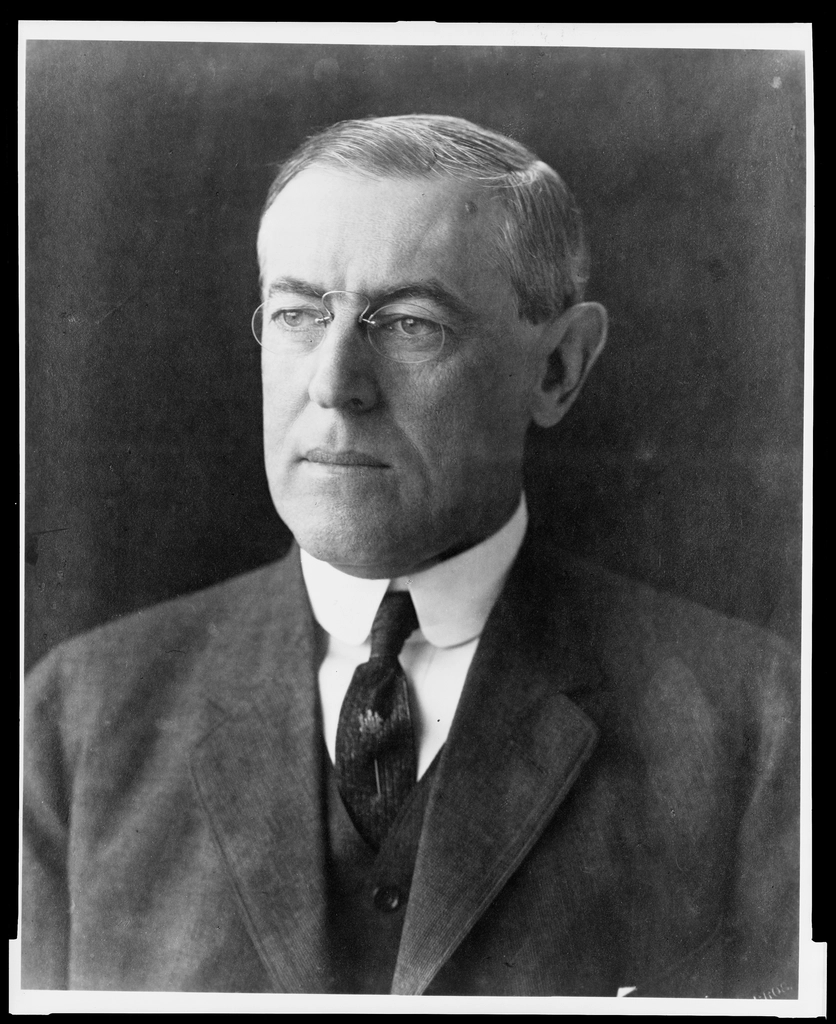Woodrow Wilson, head-and-shoulders portrait, facing