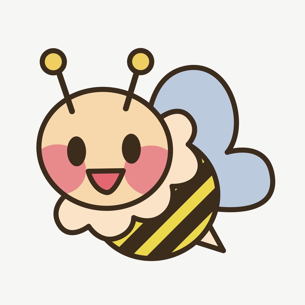 Bee insect cartoon clipart illustration