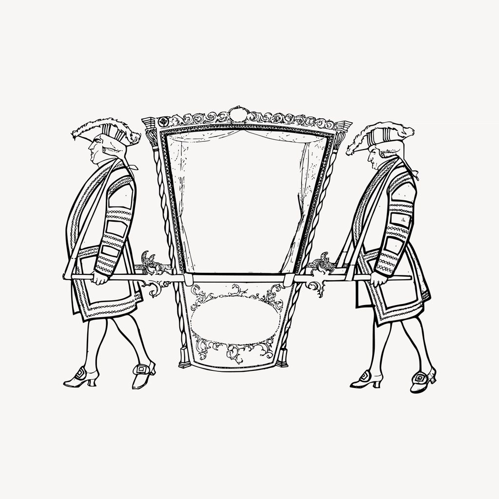 Carriage frame clipart, drawing illustration