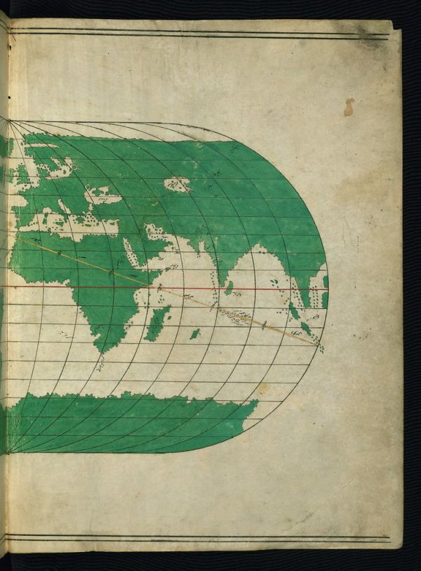 Illuminated Manuscript, Maritime atlas, Walters Art Museum Ms. W.660, fol.1b