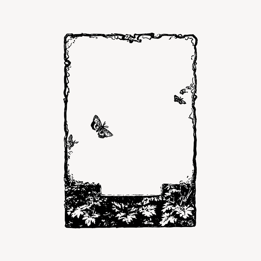 Nature frame clipart, drawing illustration