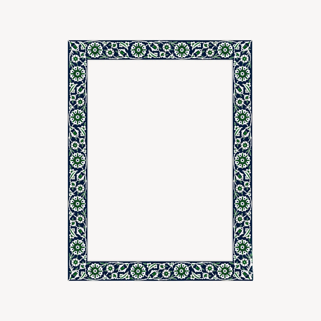 Persian frame clipart, drawing illustration