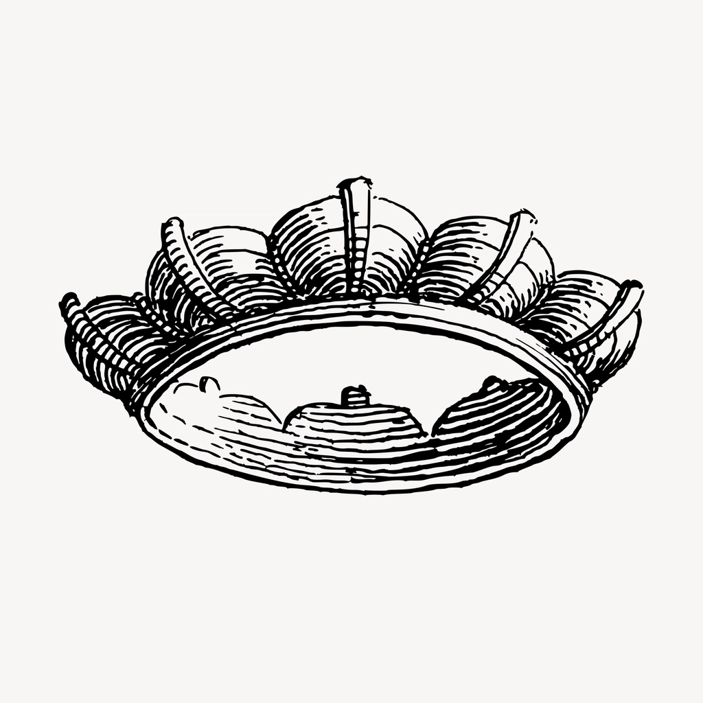 Royal crown hand drawn clipart