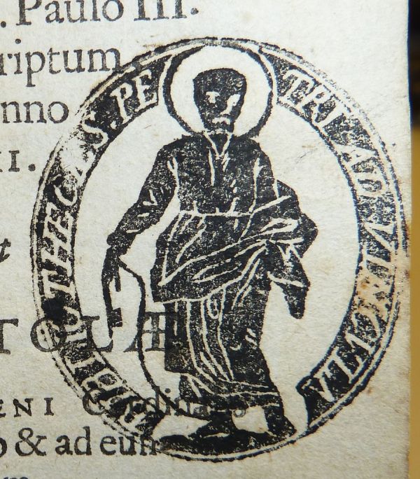 Stamp from the library of S. Pietro in Vincoli (Rome, Italy)