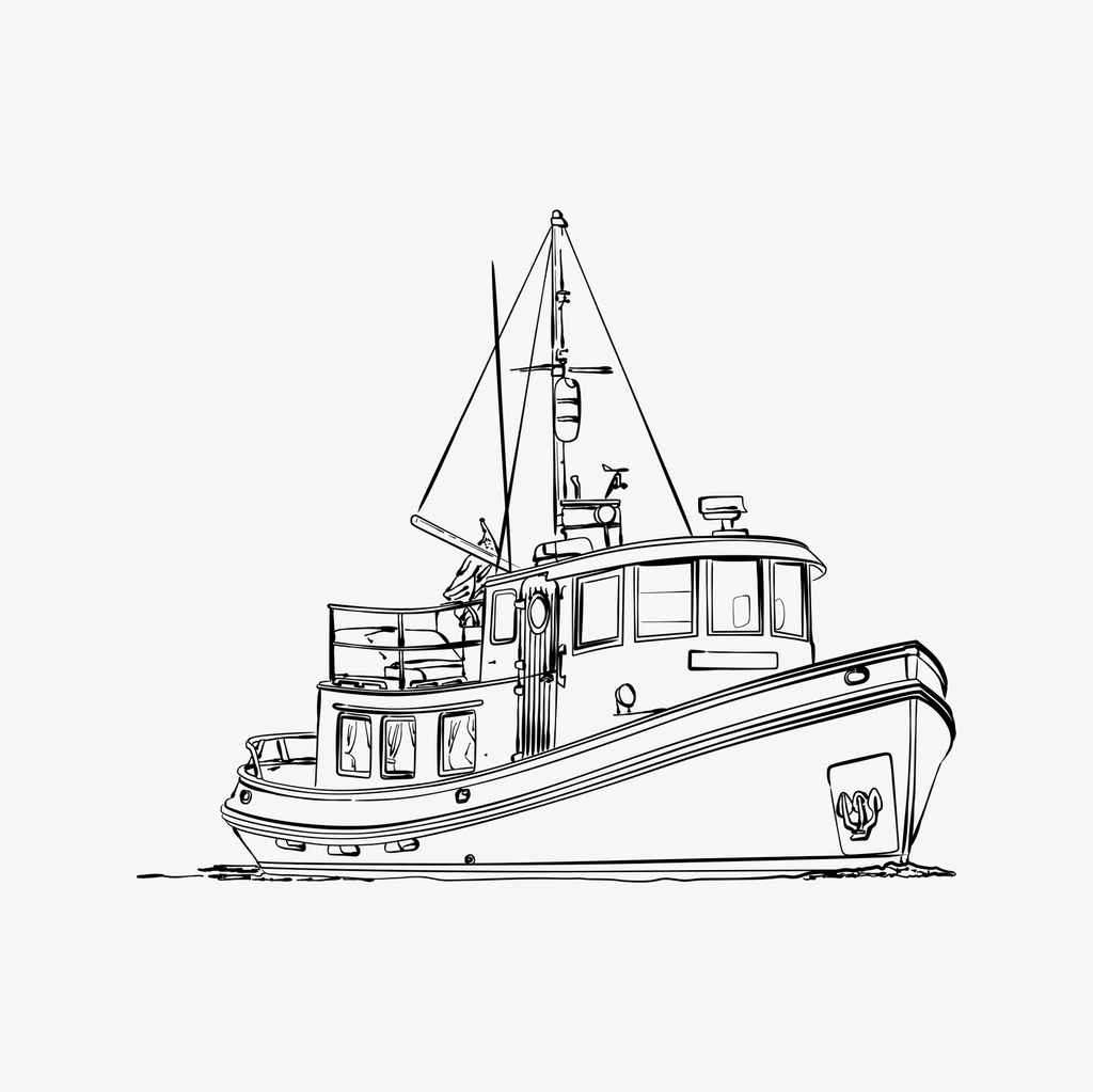 Victory tug clipart, drawing illustration