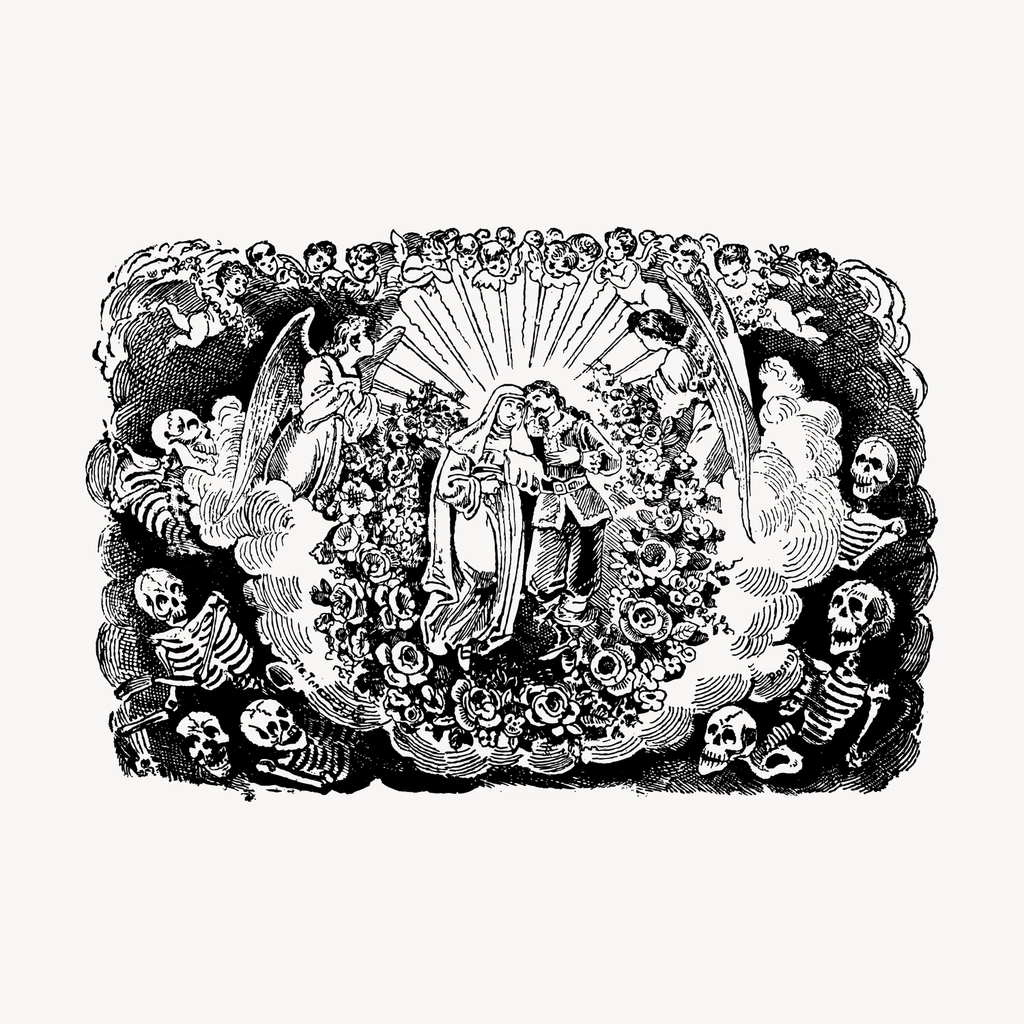 Vintage heaven hand drawn clipart